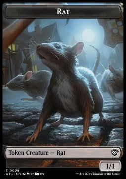 Rat Token (B 1/1) // Blood Token⁣ - Outlaws of Thunder Junction: Tokens⁣ (Token)⁣ [CT 8/24]