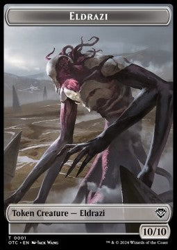 Eldrazi Token (C 10/10) // Clue Token - Outlaws of Thunder Junction: Tokens (Token) [TOTJ-CT 1/16]