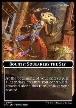 Bounty: Squeakers the Sly - Outlaws of Thunder Junction: Tokens (Token) [TOTJ-T 40]