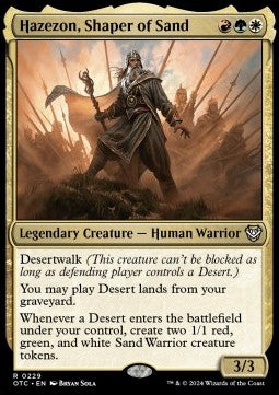Hazezon, Shaper of Sand⁣ - Commander: Outlaws of Thunder Junction⁣ (Rare)⁣ [229]