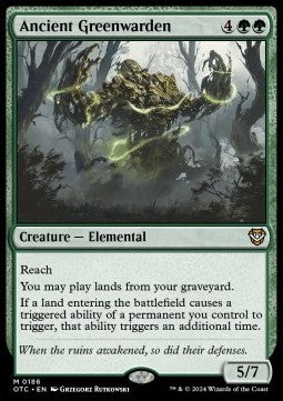 Ancient Greenwarden⁣ - Commander: Outlaws of Thunder Junction⁣ (Mythic)⁣ [186]