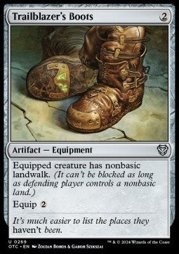 Trailblazer's Boots⁣ - Commander: Outlaws of Thunder Junction⁣ (Uncommon)⁣ [269]