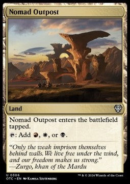 Nomad Outpost⁣ - Commander: Outlaws of Thunder Junction⁣ (Uncommon)⁣ [306]