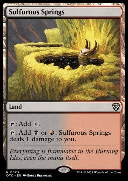 Sulfurous Springs⁣ - Commander: Outlaws of Thunder Junction⁣ (Rare)⁣ [323]
