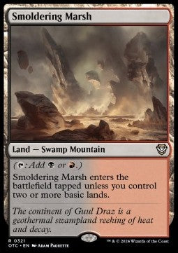 Smoldering Marsh⁣ - Commander: Outlaws of Thunder Junction⁣ (Rare)⁣ [321]