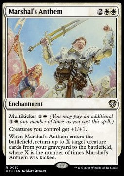 Marshal's Anthem⁣ - Commander: Outlaws of Thunder Junction⁣ (Rare)⁣ [82]