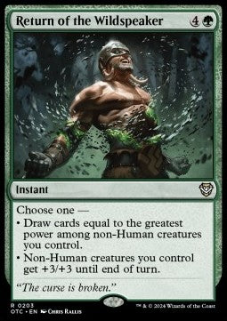 Return of the Wildspeaker⁣ - Commander: Outlaws of Thunder Junction⁣ (Rare)⁣ [203]