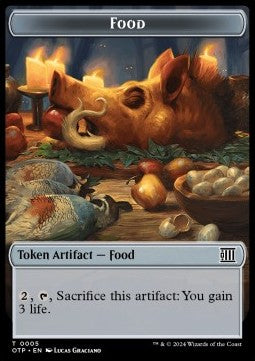 Food Token // Plot (V.2) - Outlaws of Thunder Junction: Tokens (Token) [TOTJ-T 5/20]