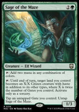 Sage of the Maze⁣ - Commander: Modern Horizons 3⁣ (Rare)⁣ [119]