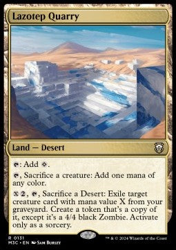 Lazotep Quarry⁣ - Commander: Modern Horizons 3⁣ (Rare)⁣ [131]