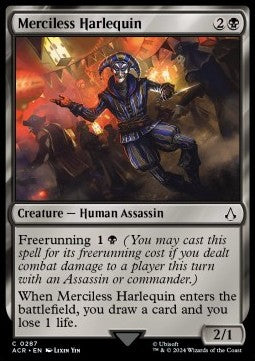 Merciless Harlequin⁣ - Universes Beyond: Assassin's Creed: Extras⁣ (Common)⁣ [287]