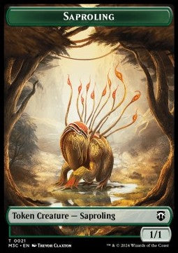 Saproling Token (G 1/1) // Garruk, Apex Predator Emblem (V.1)⁣ - Modern Horizons 3: Tokens⁣ (Token)⁣ [CT 21/27]