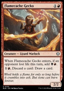 Flamecache Gecko⁣ - Bloomburrow⁣ (Uncommon)⁣ [135]