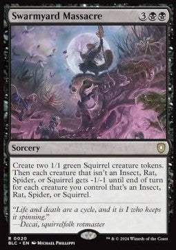 Swarmyard Massacre⁣ - Commander: Bloomburrow⁣ (Rare)⁣ [20]