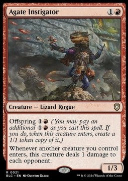Agate Instigator⁣ - Commander: Bloomburrow⁣ (Rare)⁣ [21]