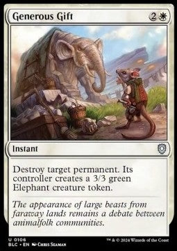 Generous Gift⁣ - Commander: Bloomburrow⁣ (Uncommon)⁣ [106]
