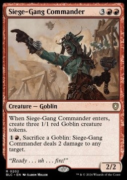 Siege-Gang Commander⁣ - Commander: Bloomburrow⁣ (Rare)⁣ [202]