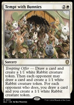 Tempt with Bunnies⁣ - Commander: Bloomburrow⁣ (Rare)⁣ [13]