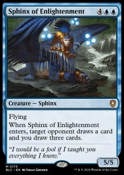 Sphinx of Enlightenment⁣ - Commander: Bloomburrow⁣ (Mythic)⁣ [175]