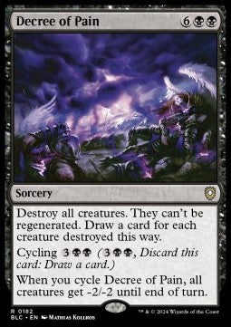 Decree of Pain⁣ - Commander: Bloomburrow⁣ (Rare)⁣ [182]