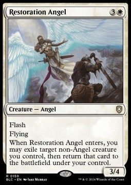 Restoration Angel⁣ - Commander: Bloomburrow⁣ (Rare)⁣ [150]