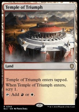 Temple of Triumph⁣ - Commander: Bloomburrow⁣ (Rare)⁣ [344]