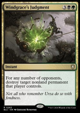 Windgrace's Judgment⁣ - Commander: Bloomburrow⁣ (Rare)⁣ [263]