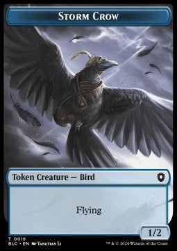 Storm Crow Token (U 1/2) // Frog Lizard Token (G 3/3)⁣ - Bloomburrow: Tokens⁣ (Token)⁣ [CT 18/28]