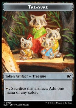 Treasure Token // Saproling Token (G 1/1)⁣ - Bloomburrow: Tokens⁣ (Token)⁣ [CT 29/30]