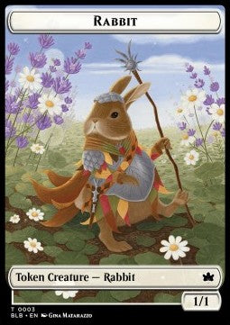 Rabbit Token (W 1/1) // Poison Counter - Bloomburrow: Tokens (Token) [TBLB-T 3/41]