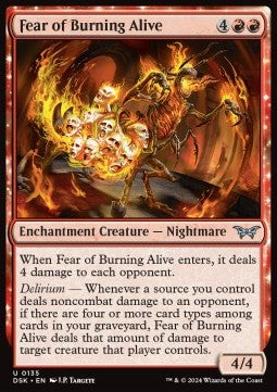 Fear of Burning Alive⁣ - Duskmourn: House of Horror⁣ (Uncommon)⁣ [135]