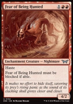 Fear of Being Hunted⁣ - Duskmourn: House of Horror⁣ (Uncommon)⁣ [134]