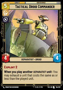 Tactical Droid Commander⁣ - Twilight of the Republic⁣ (Uncommon)⁣ [184]