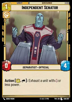 Independent Senator⁣ - Twilight of the Republic⁣ (Uncommon)⁣ [206]