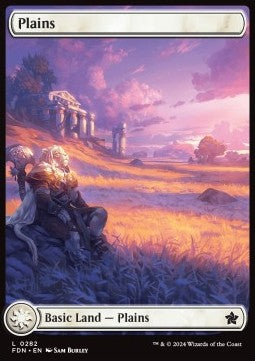 Plains (V.1)⁣ - Magic: The Gathering Foundations: Extras⁣ (Land)⁣ [282]