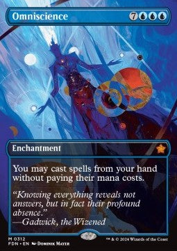 Omniscience (V.1)⁣ - Magic: The Gathering Foundations: Extras⁣ (Mythic)⁣ [312]