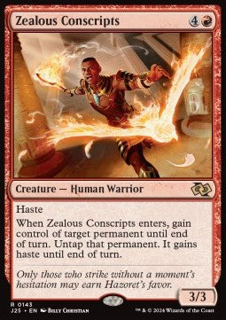 Zealous Conscripts - Foundations Jumpstart (Rare) [J25-143]