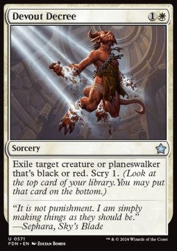 Devout Decree⁣ - Magic: The Gathering Foundations: Starter Collection⁣ (Uncommon)⁣ [571]