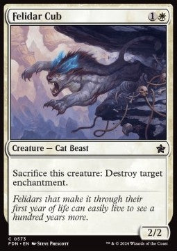 Felidar Cub⁣ - Magic: The Gathering Foundations: Starter Collection⁣ (Common)⁣ [573]