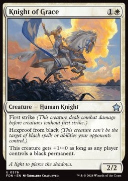 Knight of Grace⁣ - Magic: The Gathering Foundations: Starter Collection⁣ (Uncommon)⁣ [576]