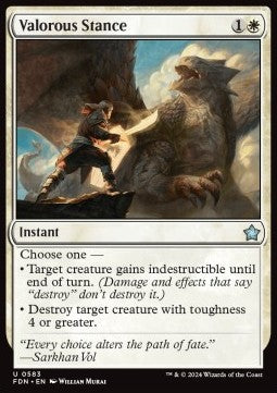 Valorous Stance⁣ - Magic: The Gathering Foundations: Starter Collection⁣ (Uncommon)⁣ [583]