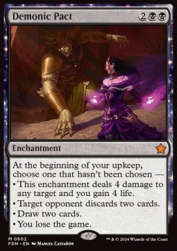 Demonic Pact⁣ - Magic: The Gathering Foundations: Starter Collection⁣ (Mythic)⁣ [602]