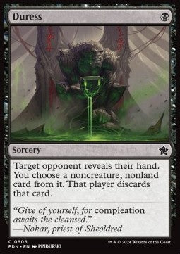 Duress⁣ - Magic: The Gathering Foundations: Starter Collection⁣ (Common)⁣ [606]