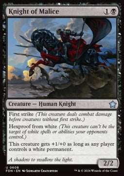 Knight of Malice⁣ - Magic: The Gathering Foundations: Starter Collection⁣ (Uncommon)⁣ [608]