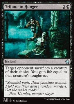 Tribute to Hunger⁣ - Magic: The Gathering Foundations: Starter Collection⁣ (Uncommon)⁣ [614]