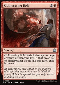 Obliterating Bolt⁣ - Magic: The Gathering Foundations: Starter Collection⁣ (Uncommon)⁣ [629]