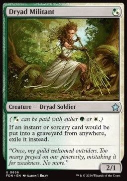 Dryad Militant⁣ - Magic: The Gathering Foundations: Starter Collection⁣ (Uncommon)⁣ [656]