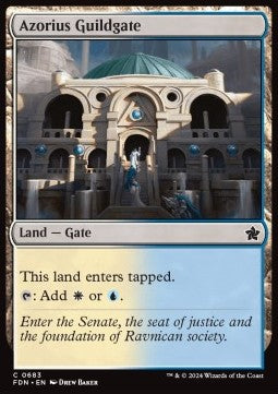 Azorius Guildgate⁣ - Magic: The Gathering Foundations: Starter Collection⁣ (Common)⁣ [683]