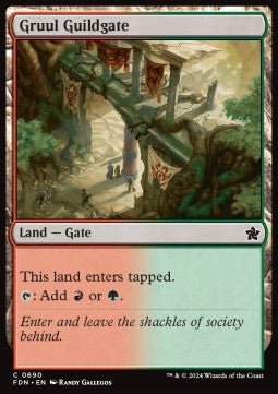 Gruul Guildgate⁣ - Magic: The Gathering Foundations: Starter Collection⁣ (Common)⁣ [690]