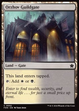 Orzhov Guildgate⁣ - Magic: The Gathering Foundations: Starter Collection⁣ (Common)⁣ [692]